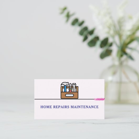 Modern handyman construction custom logo 名刺 (スタンド正面)