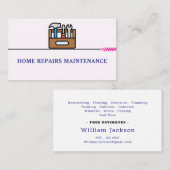 Modern handyman construction custom logo 名刺 (正面/裏面)