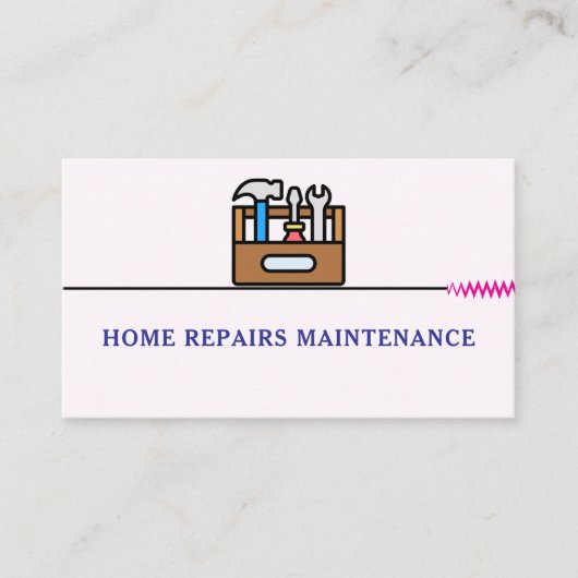 Modern handyman construction custom logo 名刺 (正面)
