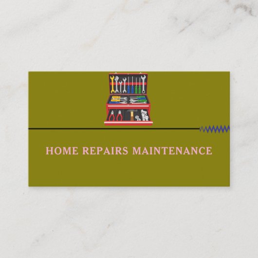 Modern handyman construction custom logo 名刺 (正面)