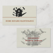 Modern handyman construction custom logo 名刺 (正面/裏面)