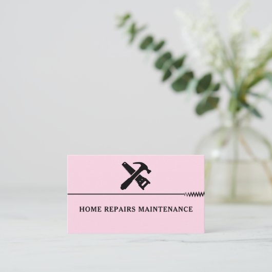 Modern handyman construction custom logo 名刺 (スタンド正面)