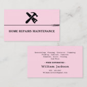 Modern handyman construction custom logo 名刺 (正面/裏面)