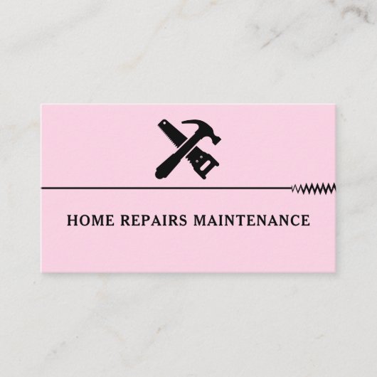 Modern handyman construction custom logo 名刺 (正面)