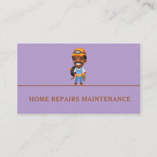 Modern handyman construction custom logo 名刺 (正面)