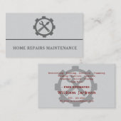 Modern handyman construction custom logo 名刺 (正面/裏面)