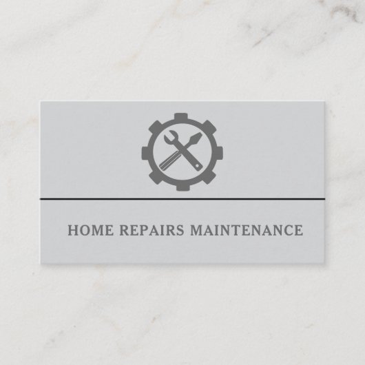 Modern handyman construction custom logo 名刺 (正面)
