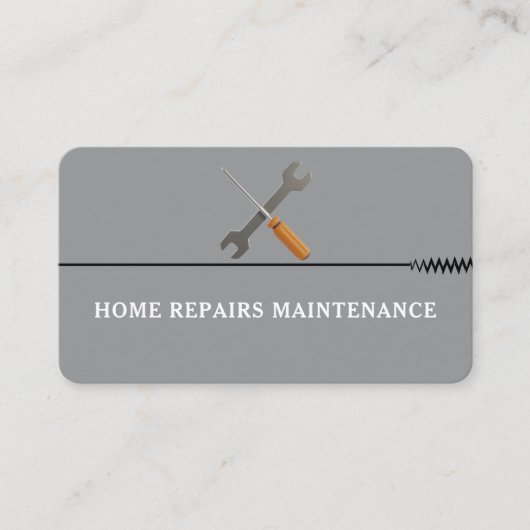 Modern handyman construction custom logo 名刺 (正面)