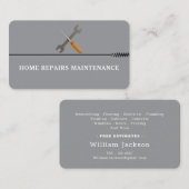 Modern handyman construction custom logo 名刺 (正面/裏面)