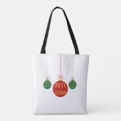 Modern Hanging Christmas Ornaments Tote トートバッグ (裏面)