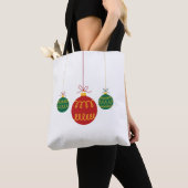 Modern Hanging Christmas Ornaments Tote トートバッグ (クローズアップ)