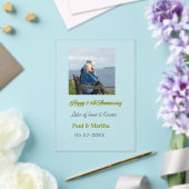 Modern happy 50th anniversary add name date photo  アクリル招待状 (インサイチュ (ウェディング))