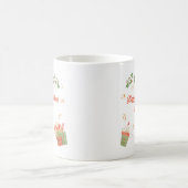 Modern Happy Christmas Dude Postcard with Festive コーヒーマグカップ (中央)
