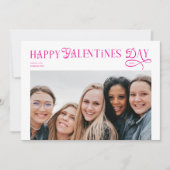 Modern Happy Galentines Day Bestfriends Photo シーズンカード (正面)