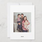 Modern Happy Holiday Photo Collage Card | Elegant シーズンカード (裏面)