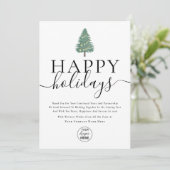 Modern Happy Holidays Corporate Logo Business  シーズンカード (スタンド正面)