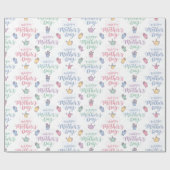 Modern Happy Mother's Day Typography  ラッピングペーパー (フラット)