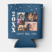 Modern Happy New Year 2026 5 Photo Collage 缶クーラー (正面)