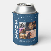 Modern Happy New Year 2026 5 Photo Collage 缶クーラー (缶裏面)
