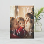 Modern Happy New Year Photo シーズンカード (スタンド正面)