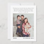 Modern Happy New Year Photo Collage Card | Elegant シーズンカード (正面)