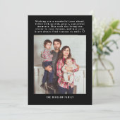 Modern Happy New Year Photo Collage Card | Elegant シーズンカード (スタンド正面)