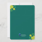 Modern Happy St. Patrick's Day Blessing 招待状 (裏面)