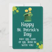 Modern Happy St. Patrick's Day Blessing 招待状 (正面)