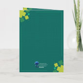 Modern Happy St. Patrick's Day - Irish Blessing カード (裏面)