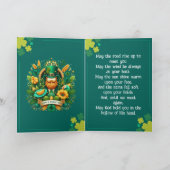 Modern Happy St. Patrick's Day - Irish Blessing カード (内部)
