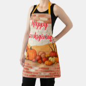Modern Happy Thanksgiving Beautiful Fall エプロン (インサイチュ)