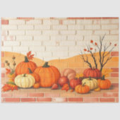 Modern Happy Thanksgiving Beautiful Fall 薄葉紙 (正面)