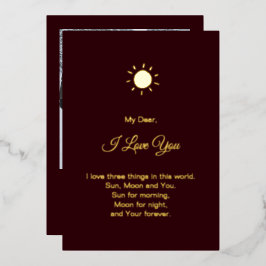 Modern Happy Valentine's Day Photo 箔シーズンカード