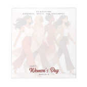 Modern Happy Women's Day Celebration March 8  ノートパッド (正面)
