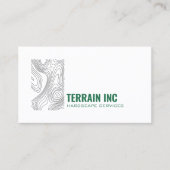 Modern Hardscape Contractor Minimal Design 名刺 (正面)