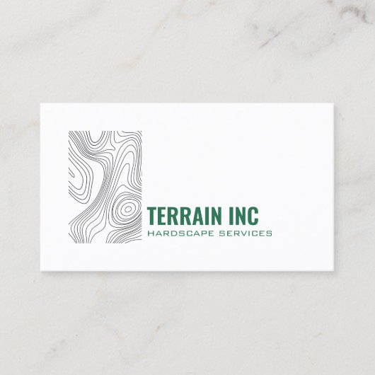 Modern Hardscape Contractor Minimal Design 名刺 (正面)