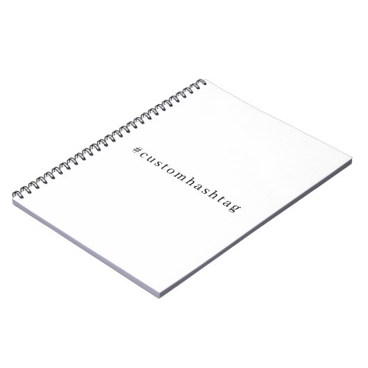 Modern Hashtag Social Media Design ノートブック (左側)