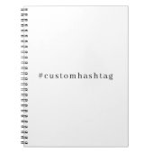 Modern Hashtag Social Media Design ノートブック (正面)
