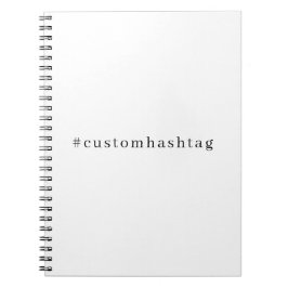 Modern Hashtag Social Media Design ノートブック