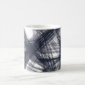 ✨ Modern Hatching Line Pattern Print ✨ コーヒーマグカップ (中央)