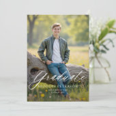 Modern He Did It High School College Graduation 案内状 (スタンド正面)