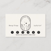 Modern Healing Hands Massage Ivory Loyalty Card ロイヤリティカード (正面)