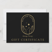 Modern Healing Hands Massage Therapy Gift Card ノートカード (正面)