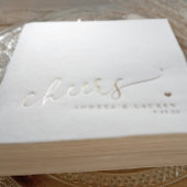 Modern Heart Cheers Wedding 箔ナプキン