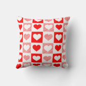 Modern Heart Pattern Throw Pillow - Romantic  クッション (裏面)