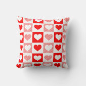 Modern Heart Pattern Throw Pillow - Romantic  クッション (正面)