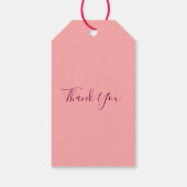  MODERN  HEART PINK VALENTINES DAY   ギフトタグ (裏面)