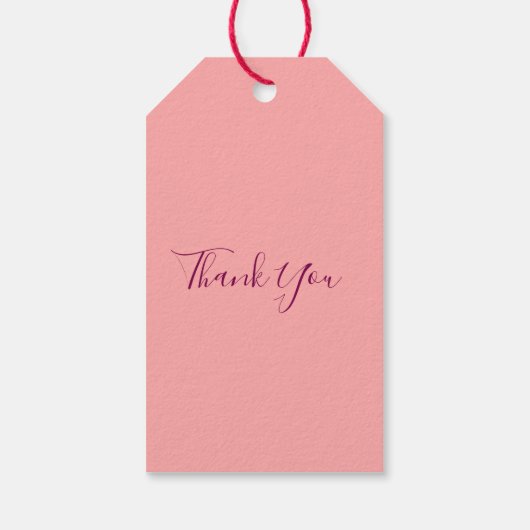  MODERN  HEART PINK VALENTINES DAY   ギフトタグ (裏面)