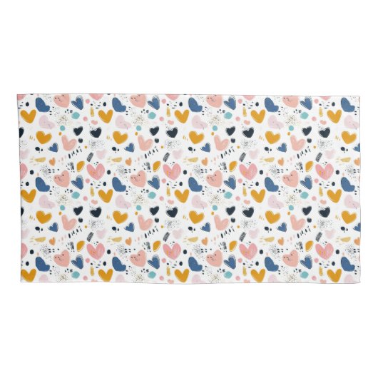 Modern Hearts 枕カバー (裏面-右)