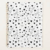 Modern Hearts Pattern プランナー手帳 (正面)